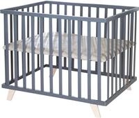 roba&reg; Laufgitter Luxe, grau, 75x100 cm, mit Laufgittereinlage Greyish gesteppt