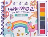 Fingerstempeln zum Malen und R&auml;tseln. Einh&ouml;rner / diverse