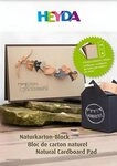 Heyda Bastelkartonpapier HEYDA 2047130 Naturkarton-Block A4 chamois hellbraun...