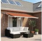 vidaXL Markise vidaXL Markisenersatzstoff Orange und Braun 250 x 200 cm...