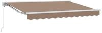vidaXL Markise Manuell einziehbare Markise Taupe 5 x 3 m (1-St)