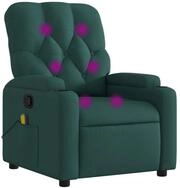 vidaXL Sessel vidaXL Massagesessel Dunkelgr&uuml;n Stoff