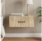 vidaXL Nachtkommode vidaXL Wandmontierter Nachttisch Sonoma-Eiche 49 x 34,5 x...