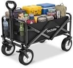 tectake Bollerwagen Faltbarer Handwagen Leon mit Bremsen, Belastbarkeit 80kg (1
