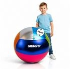 alldoro Jumboball XXL Spielball aufblasbar 60 cm, Metallic Ball f&uuml;r Kinder,