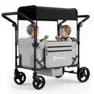 Sekey Bollerwagen Faltbar mit Dach, 1-2 Kinder Bollerwagen mit XXL-R&auml;dern...