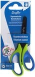 L&auml;ufer Papierscheren Bastelschere 13cm rund mit weichem Komfortgriff gr&uuml;n-blau