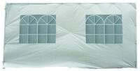 DEGAMO Pavillonseitenteil PALMA, 1x Seitenteil, 400cm, PE weiss, mit Fenstern
