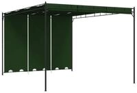vidaXL Pavillon 4 x 3 x 2,3 m Pavillon 4x3x2,3 m Gr&uuml;n Polyester und Stahl