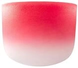 FAME Klangschalen,Kristall Singing Bowl 14 Zoll Rot C4 440 Hz Reines Quarz...