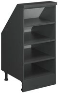 Vicco Kommode Rion, Anthrazit, 40 x 81.6 cm mit 4 F&auml;chern (1 St)