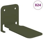 vidaXL Regal Unsichtbares Schwimmendes Regal 24 stk. Olivgr&uuml;n, 24-tlg.
