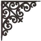 vidaXL Wandregal 24 x 24 x 35 cm Wandregalhalterungen 12 stk Antikbraun...