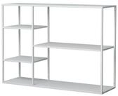 en.casa Standregal, &raquo;Isojoki&laquo; 120 x 35 x 87,5 cm Metall Wei&szlig;, matt