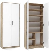 MAGOWA B&uuml;cherregal OLIV &ndash; MODERNES STANDREGAL MIT T&Uuml;REN UND 8 F&Auml;CHERN, Viel