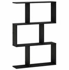 vidaXL Regal Wandregal Schwarz Eichen-Optik 72 x 17 x 105 cm Holzwerkstoff,...
