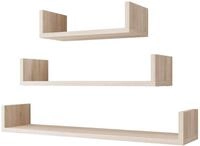 MIRJAN24 Wandregal Trio 004, 3er-Set, Breite: 40, 60, 80 cm, Haken zum Aufh&auml;ngen