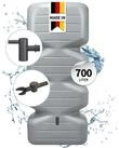 GARANTIA Regentonne CUBUS Regentonne Komplett-Set 700 L, betongrau, 700 l