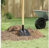 vidaXL Spaten Schaufelkopf 4 Stk. Schwarz 34,5 x 24 cm, (4-St)