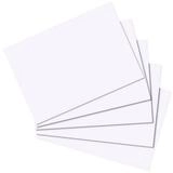 Herlitz Karteikarten 100 Herlitz Karteikarten DIN A8 / blanko / Farbe: wei&szlig;