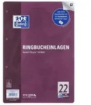 OXFORD Ringbuchmappe Ringbucheinlage LIN22 - A4, kariert, 90g/qm, 4-fach...