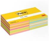 Post-it&reg; Haftnotizen Post-it&reg; Haftnotizen farbsortiert, 2 W&uuml;rfel