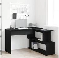 vidaXL Schreibtisch, Schreibtisch Schwarz Eichen-Optik 200 x 50 x 76 cm
