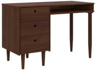 vidaXL Schreibtisch 114 x 53 x 75 cm Schreibtisch BILBAO Dunkelkaramell...