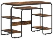vidaXL Schreibtisch 1135 x 52 x 755 cm Schreibtisch mit Stauraum R&auml;uchereiche