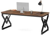 LuxusKollektion Schreibtisch Schreibtisch 160 cm 4 cm Platte Metallgestell...
