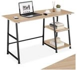 tectake Schreibtisch B&uuml;rotisch mit h&ouml;henverstellbaren Kunststofff&uuml;&szlig;en, 120...
