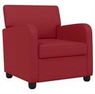 vidaXL Sessel Sessel Weinrot Kunstleder (1-St)