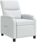 vidaXL Sessel Liegesessel Wei&szlig; Stoff (1-St)