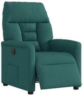 vidaXL Sessel Relaxsessel Elektrisch Dunkelgr&uuml;n Stoff (1-St)