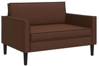 vidaXL Sessel XXL-Sessel Braun Kunstleder (1-St)