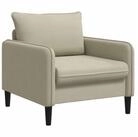 vidaXL Sessel XL Sessel Sand Samt (1-St)