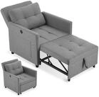 tectake Relaxsessel 3in1 Funktionssessel mit 6-fach verstellbarer R&uuml;ckenlehne