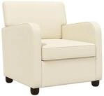 vidaXL Sessel Sessel Creme Samt (1-St)