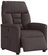 vidaXL Sessel Relaxsessel Elektrisch Dunkelbraun Stoff (1-St)