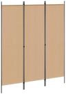 vidaXL Raumteiler 3-teiliger Raumteiler Beige 150 x 180 cm Stoff, 1-tlg.