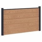 vidaXL Gartenzaun zaunset 180 x 105 cm WPC und Aluminium Braun, (1-St) braun