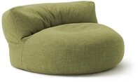 Lumaland Sitzsack Round Sofa Sitzkissen Bean Bag Couch Lounge, inkl. R&uuml;ckenlehne