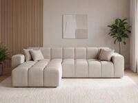 GrainGold Ecksofa L-Form Loopo L, Set, Eckcouch, Wellenfederkern, HR-Schaum,