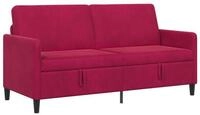 vidaXL Sofa 172 x 78 x 87 cm Sofa mit Stauraum Weinrot 172x78x87 cm Polyester, 1