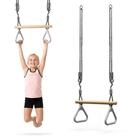 HyperMotion Babyschaukel HyperMotion Turntrapez Kinder Holz mit Ringen verstellbar