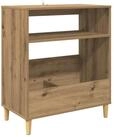 vidaXL Schranksystem Plattenspieler Stand Artisan-Eiche 71 x 39,5 x 83 cm (1-St)