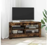 vidaXL TV-Board vidaXL EckTVSchrank 102 x 41 x 50 cm R&auml;uchereiche Holzwerkstoff