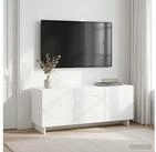 vidaXL TV-Board vidaXL TV-Lowboard 90 x 34,5 x 40 cm Wei&szlig; Holzwerkstoff