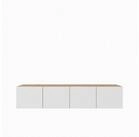 Masseno Lowboard LIVO 200 cm TV-Schrank mit 4 T&uuml;ren Eiche Artisan