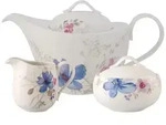 Villeroy & Boch Teeservice Mariefleur Gris Basic Teezubeh&ouml;r-Set 3-tlg....